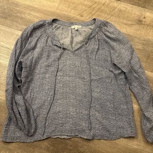 Final‎ Touch Heathered blue Blouse